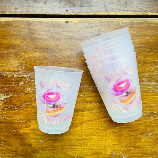 Disco Cowgirl Cups- Set of 6