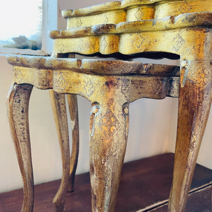 Italian Florentine Nesting Tables- Vintage