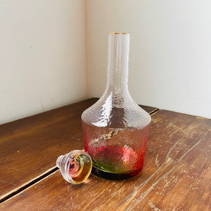 Colorful Bottom Glass Decanter