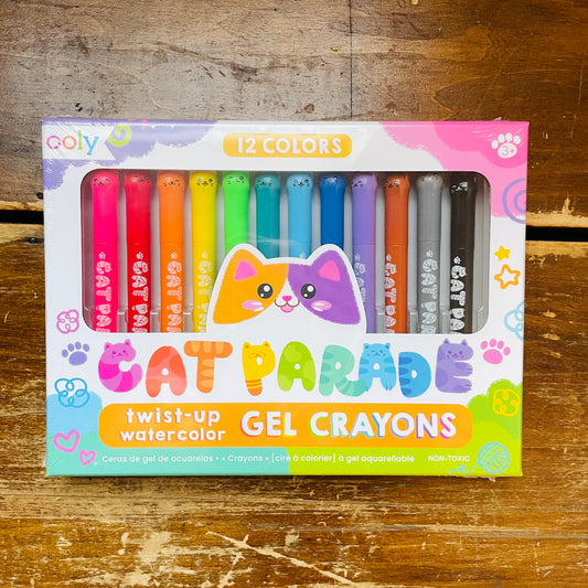 Cat Parade Twist-Up Watercolor Gel Crayons