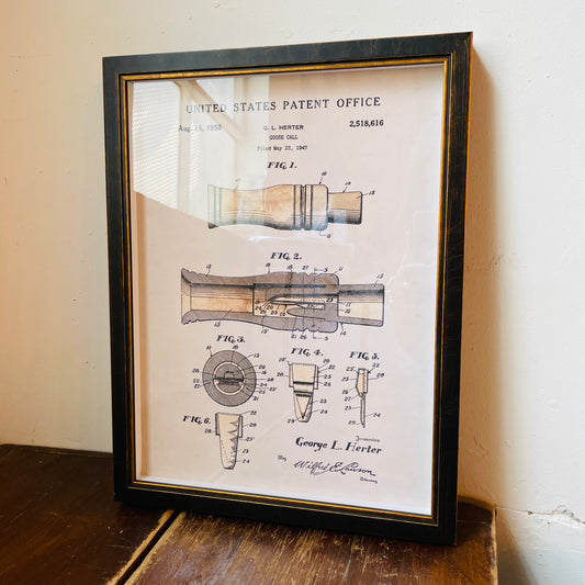 G. L. Herter Goose Call Framed Watercolor Print