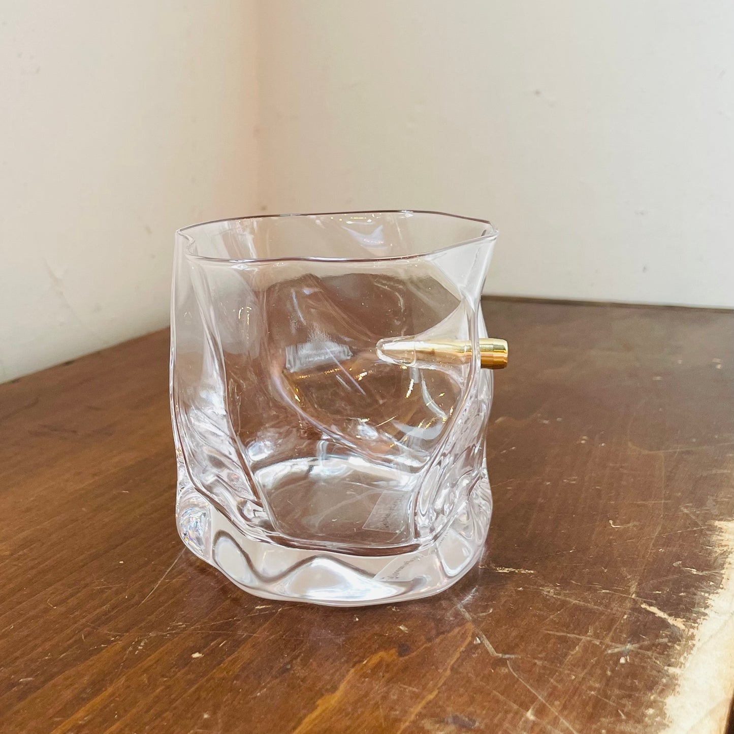 Textured Bullet Whiskey Glass