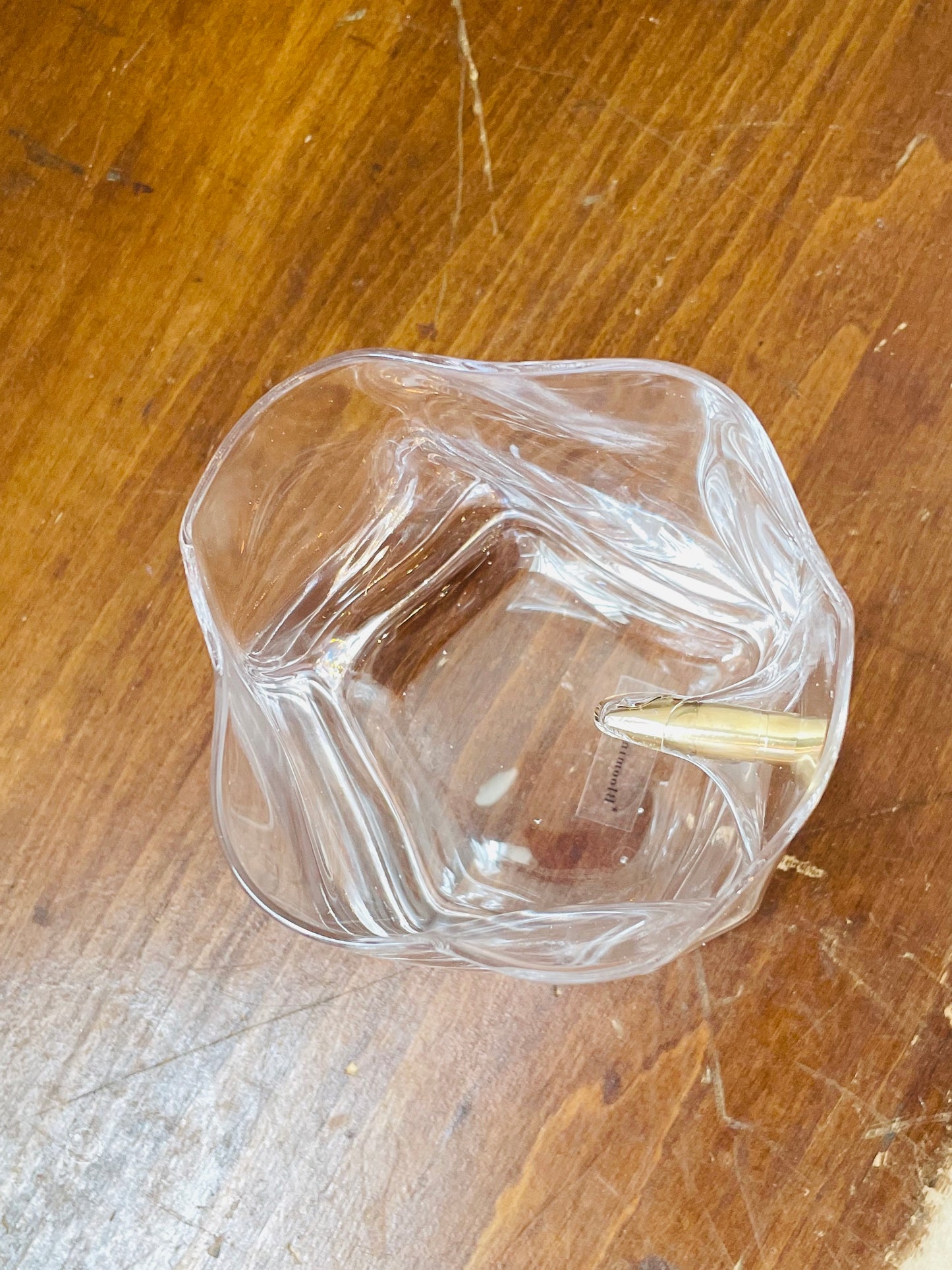 Textured Bullet Whiskey Glass