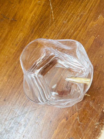 Textured Bullet Whiskey Glass