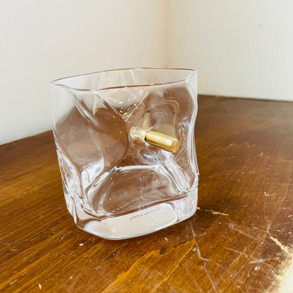 Textured Bullet Whiskey Glass