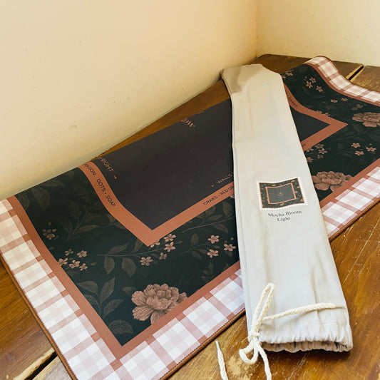 Mocha Bloom Light Mahjong Mat
