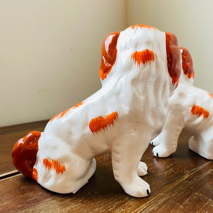 Amber Staffordshire Dogs- Set of 2