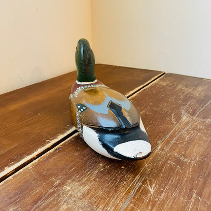 Mallard Drake Wooden & Hand-Painted Decoy- Vintage