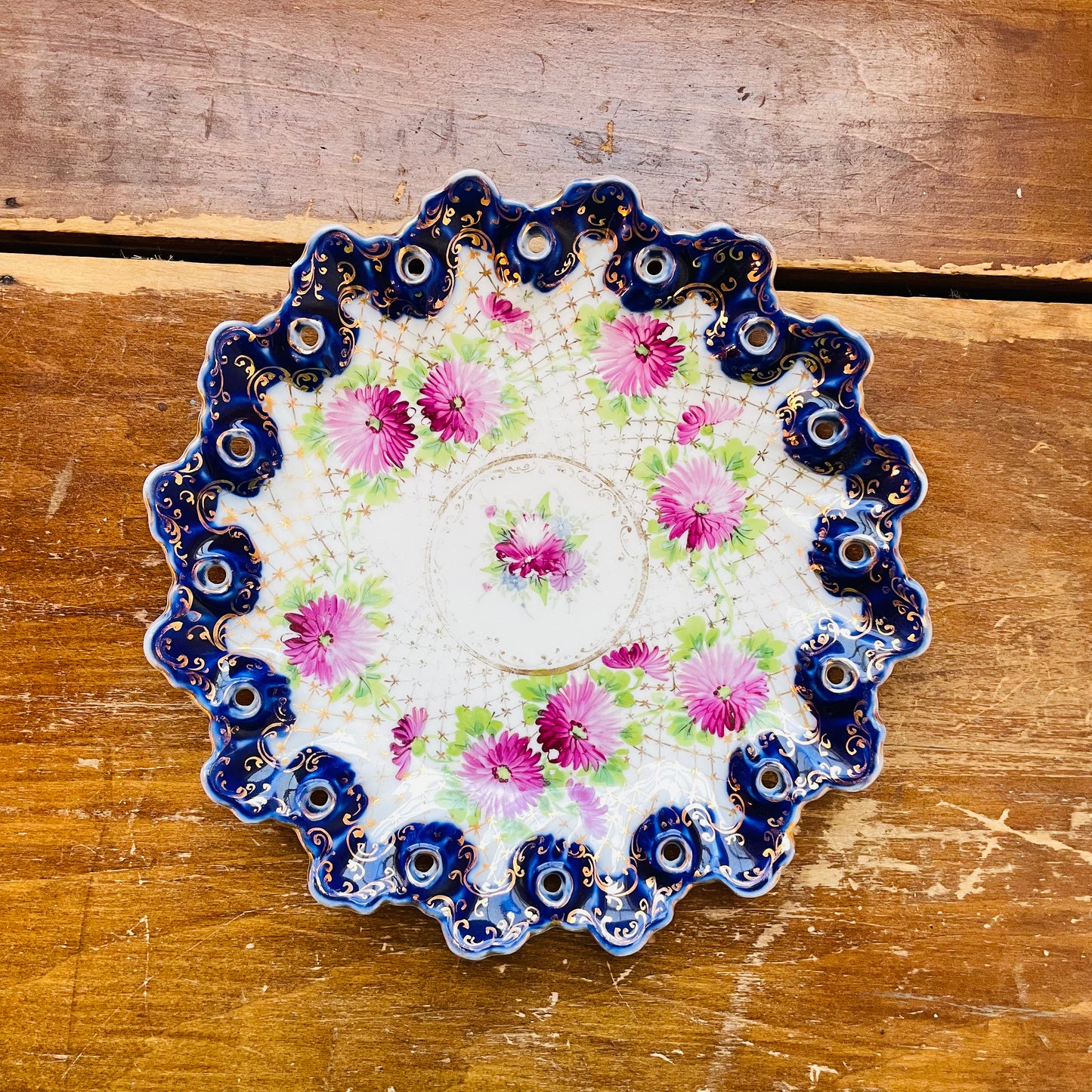 Nippon Porcelain Reticulated BonBon Dish- Vintage