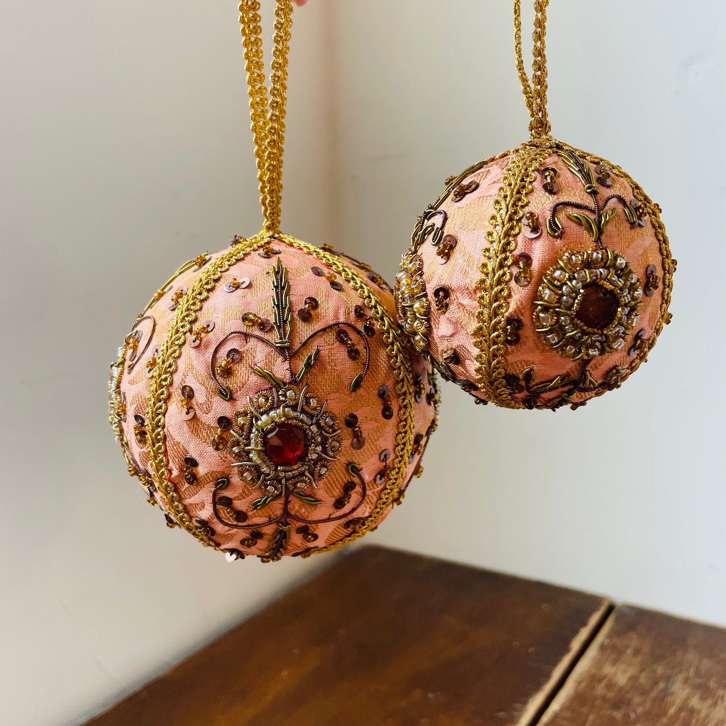 Parisian Embroidered & Jeweled Ornament