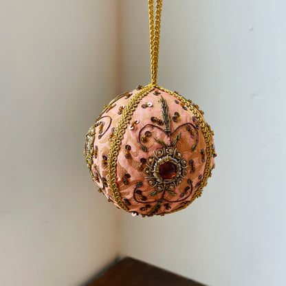 Parisian Embroidered & Jeweled Ornament