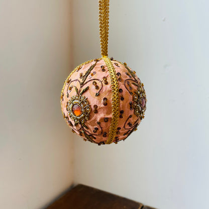 Parisian Embroidered & Jeweled Ornament