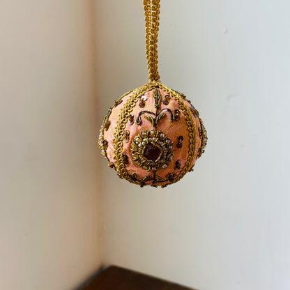 Parisian Embroidered & Jeweled Ornament