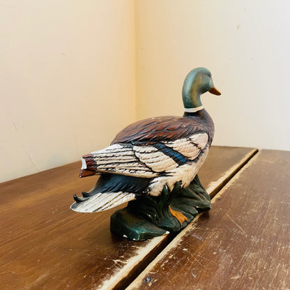 Hand-painted & Signed Ceramic Mallard Duck- Vintage