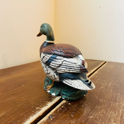 Hand-painted & Signed Ceramic Mallard Duck- Vintage