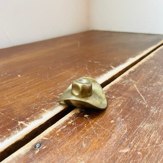 Brass Cowboy Hat Paper Weight- Vintage