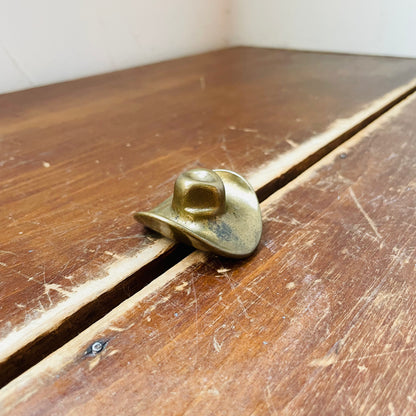 Brass Cowboy Hat Paper Weight- Vintage