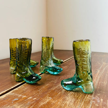 Recycled Glass Boot Shot Glass