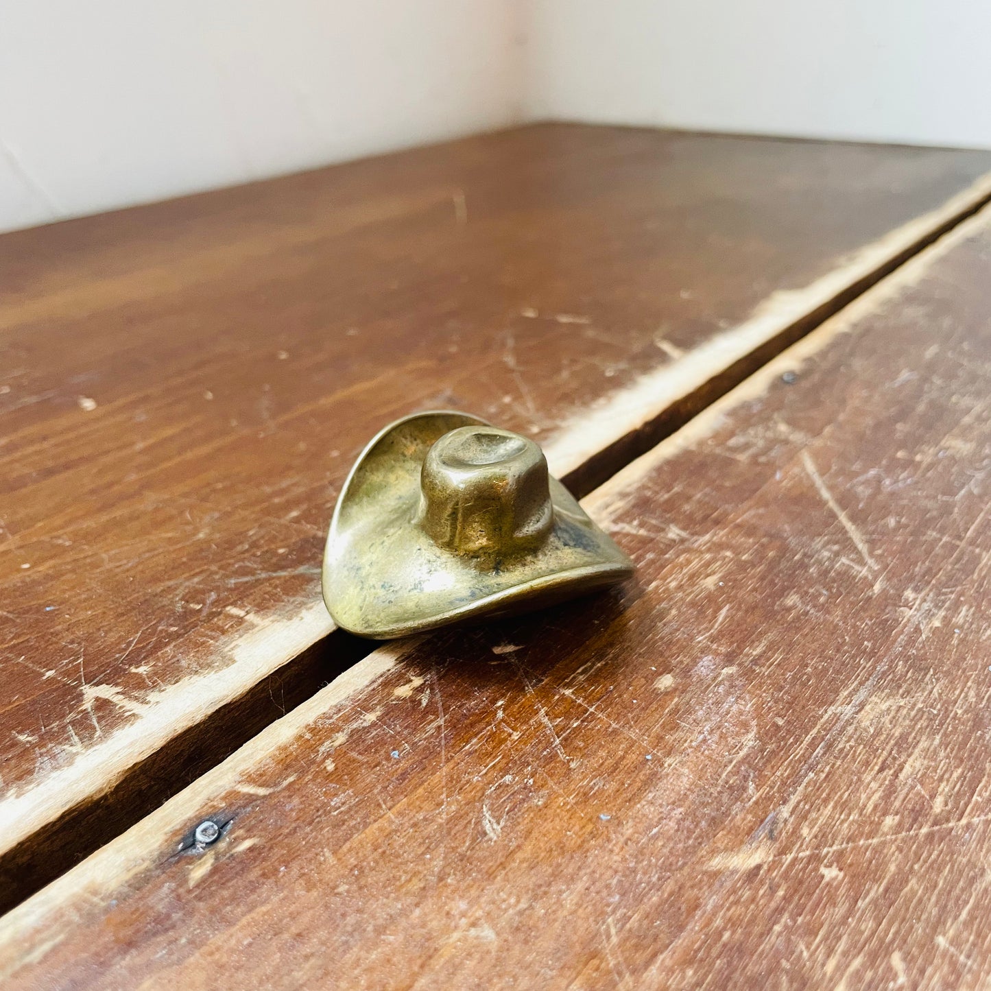 Brass Cowboy Hat Paper Weight- Vintage