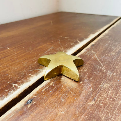 Brass Star Paper Weight- Vintage