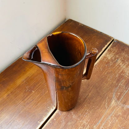 Van Briggle Pottery Brown Tall Pitcher- Vintage