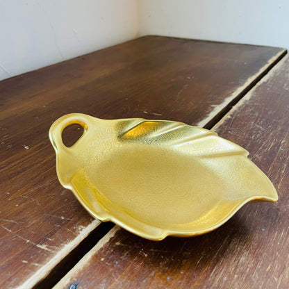 Pickard China Gold Leaf Shaped Dish- Vintage