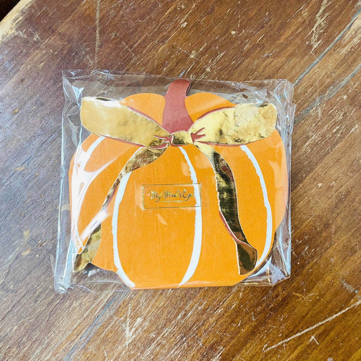 Harvest Pumpkin Shaped Paper Napkins