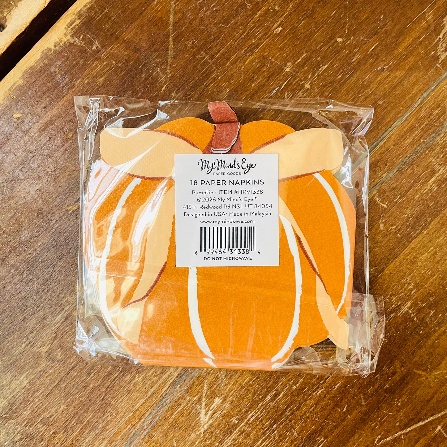 Harvest Pumpkin Shaped Paper Napkins