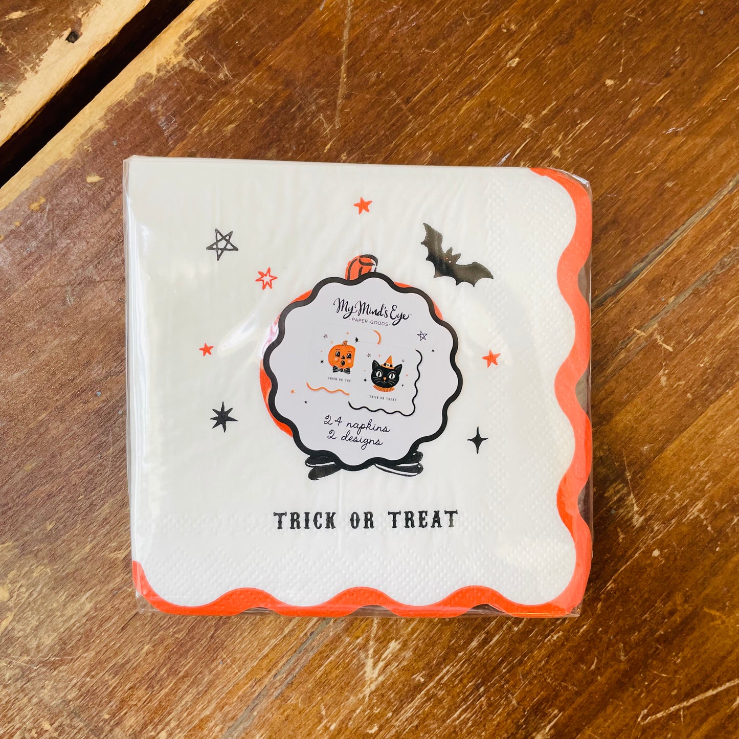 Vintage Halloween Characters Cocktail Napkin Set