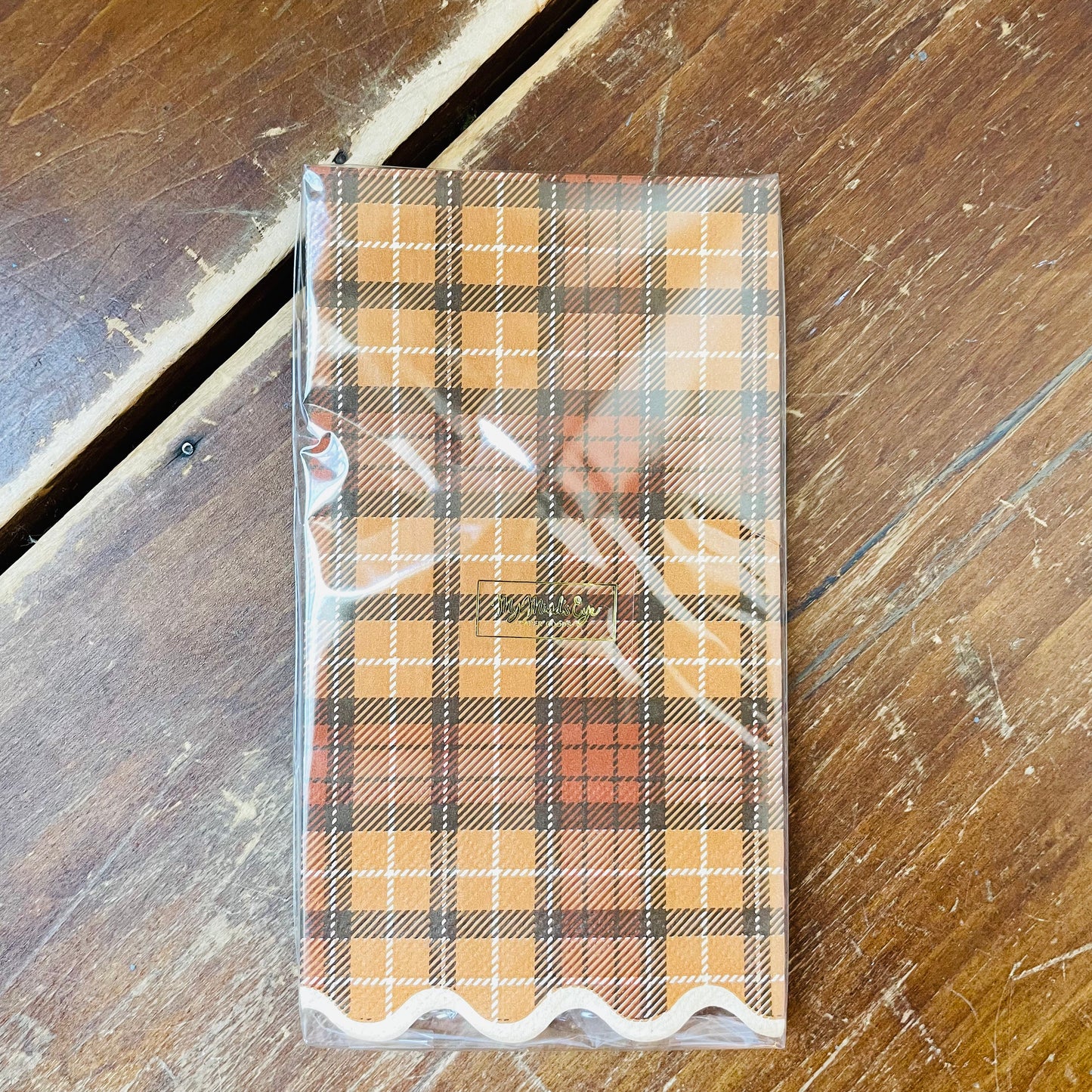 Autumn Plaid Dinner Paper Napkins