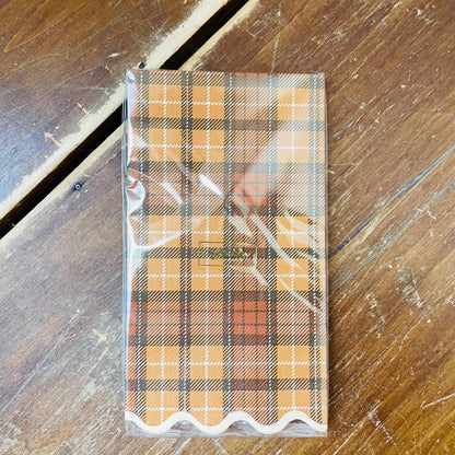 Autumn Plaid Dinner Paper Napkins