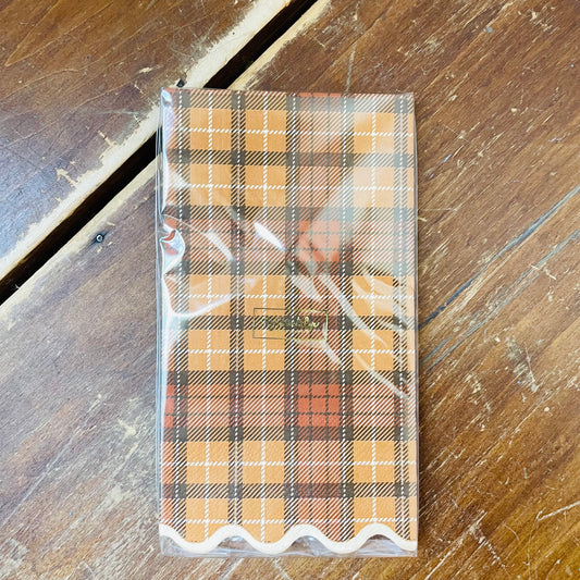Autumn Plaid Dinner Paper Napkins