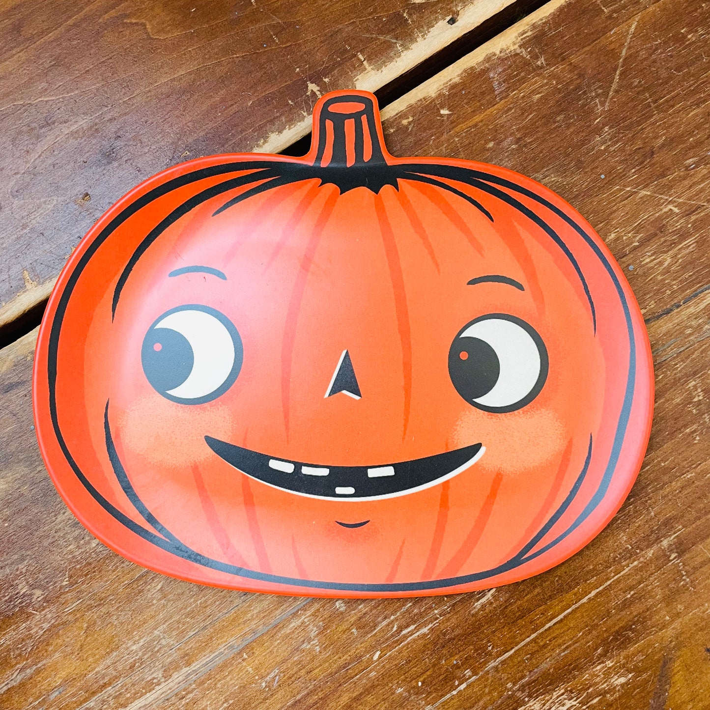 Vintage Pumpkin Bamboo Plates