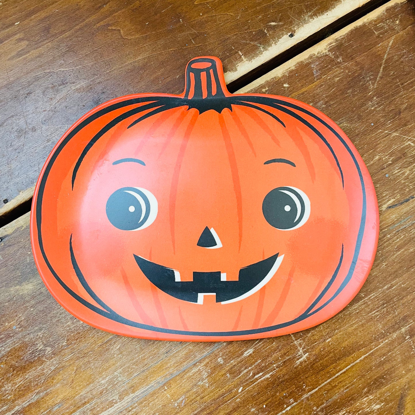 Vintage Pumpkin Bamboo Plates