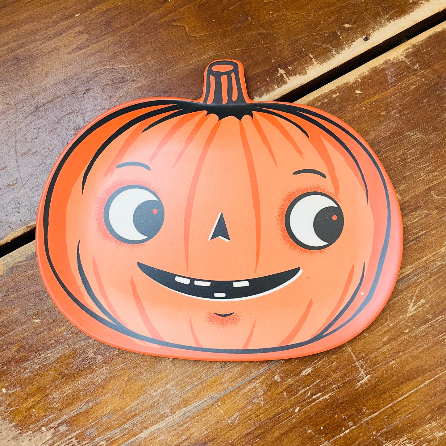 Vintage Pumpkin Bamboo Plates