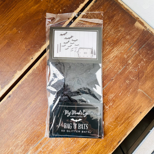 Vintage Halloween Bag of Bats