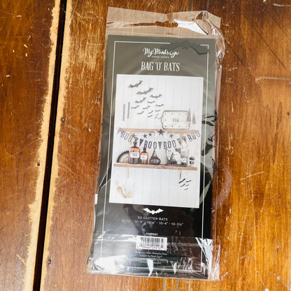 Vintage Halloween Bag of Bats