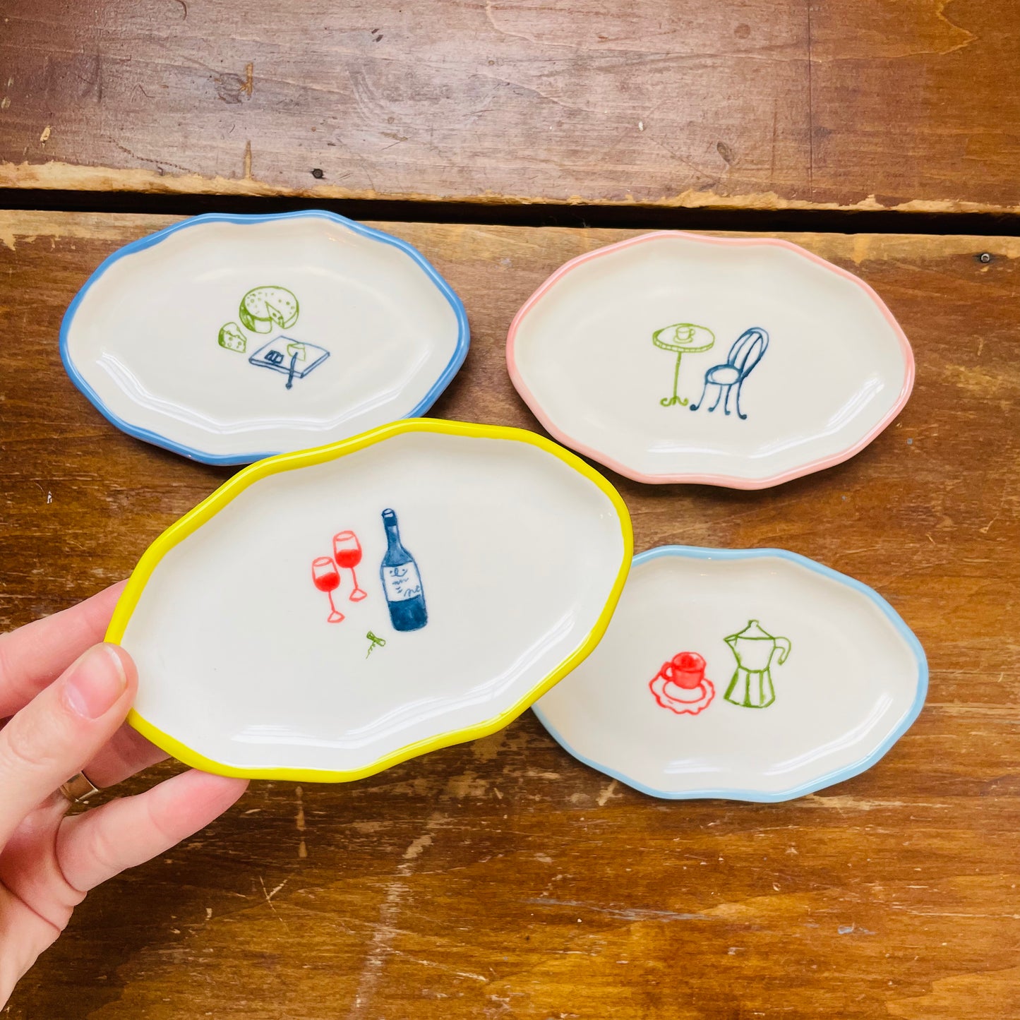 Cafe Colorful Hand-Painted Mini Dish