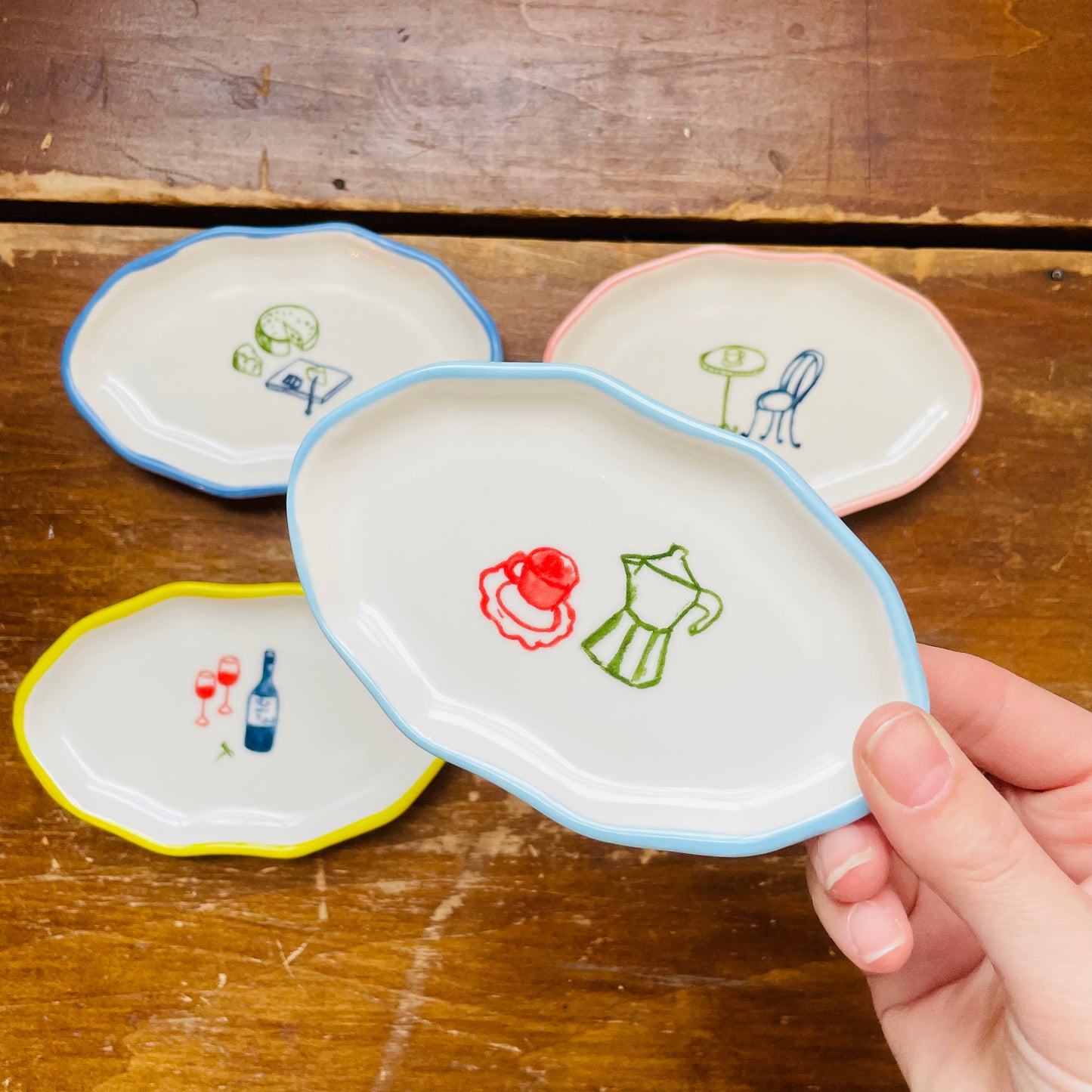 Cafe Colorful Hand-Painted Mini Dish