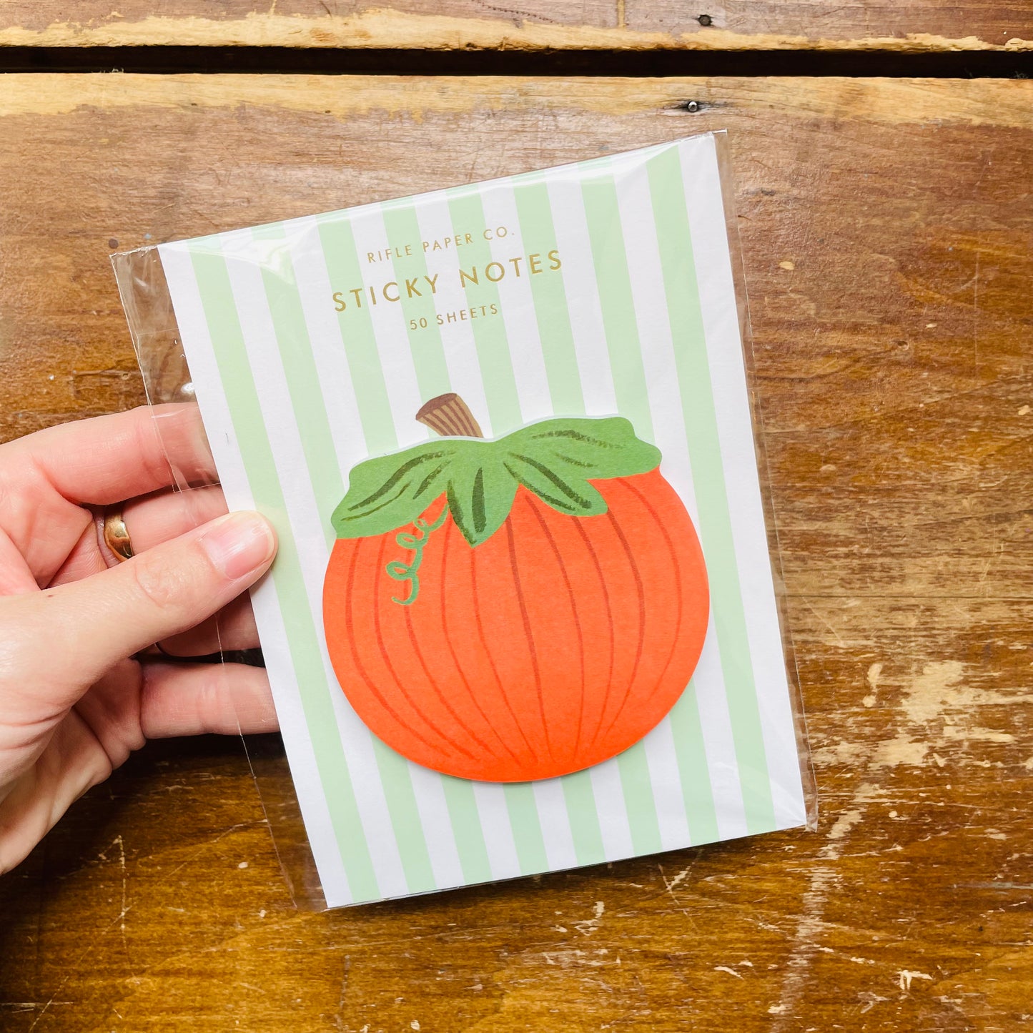 Pumpkin Shaped Sticky Notes