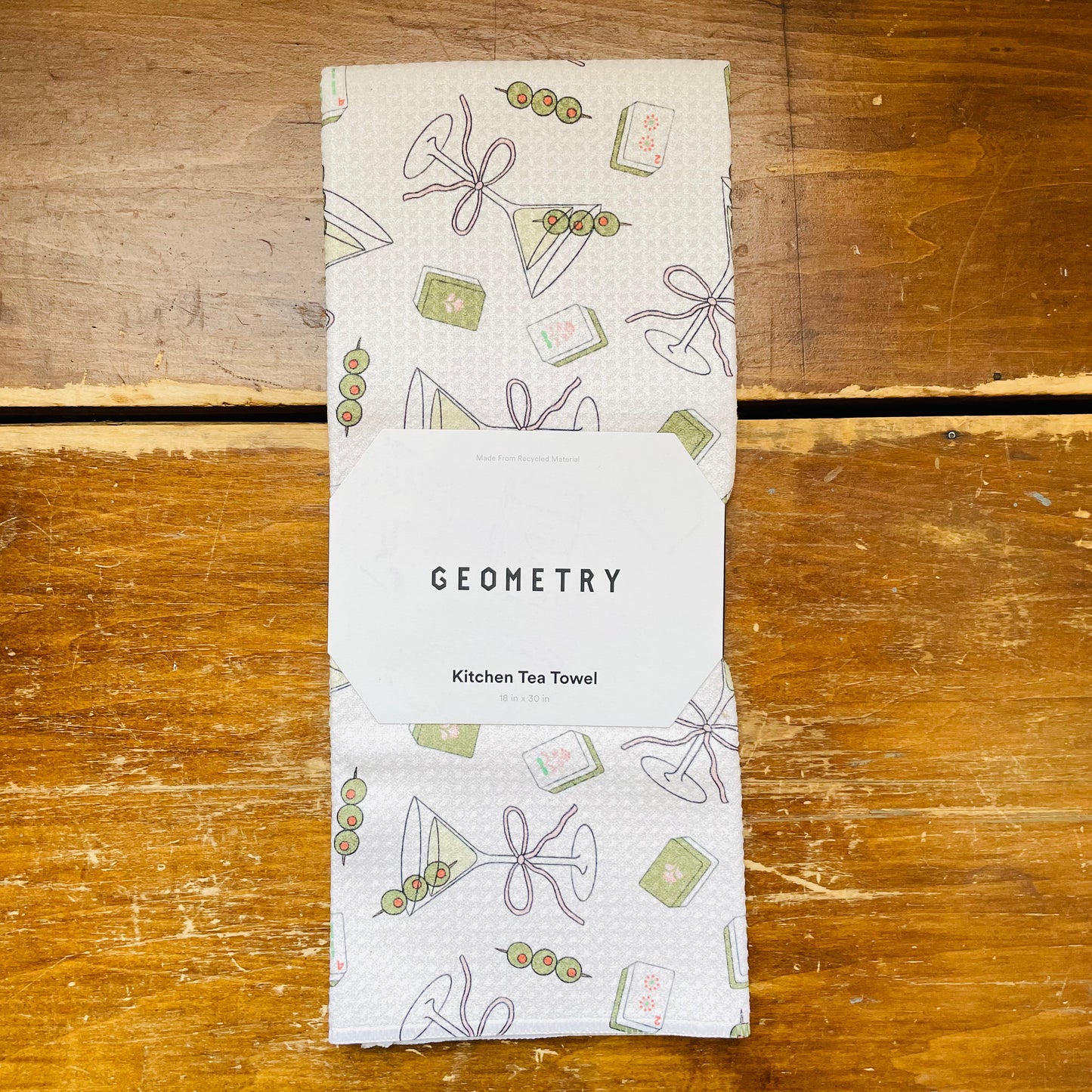 Martini Tiles Tea Towel
