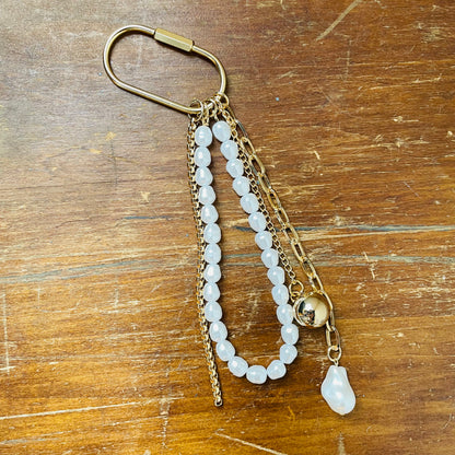 Pearl Chain Bag Charm