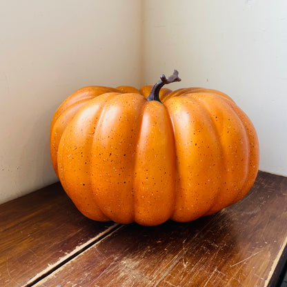 12.75" Orange w/ Brown & White Speckles Pumpkin