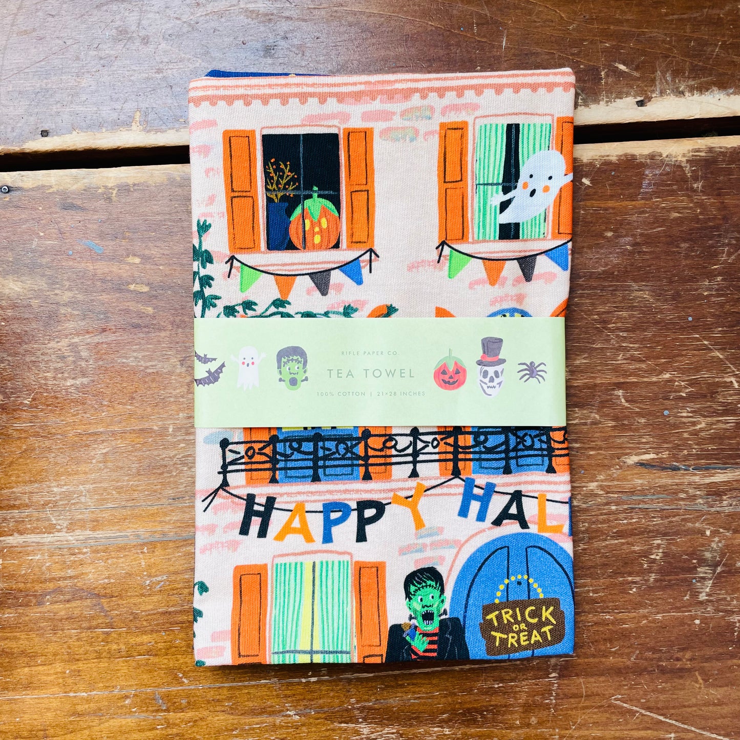 Haunted House Tea Towel