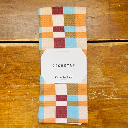 Cozy Day Checkers Tea Towel