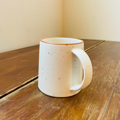 Beige Speckled Stoneware Mug