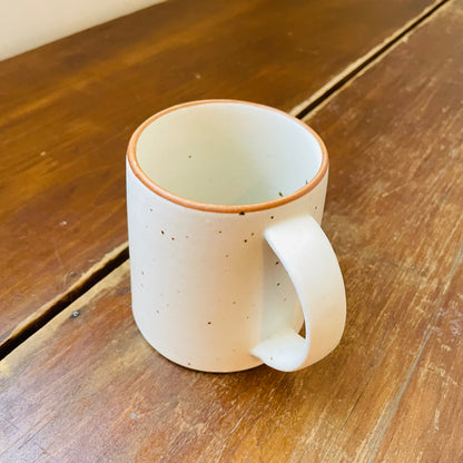 Beige Speckled Stoneware Mug