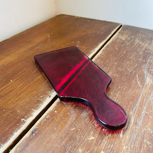 Colored Glass Cheese Board