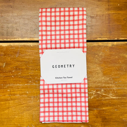 Fireside Plaid Red Tea Towel