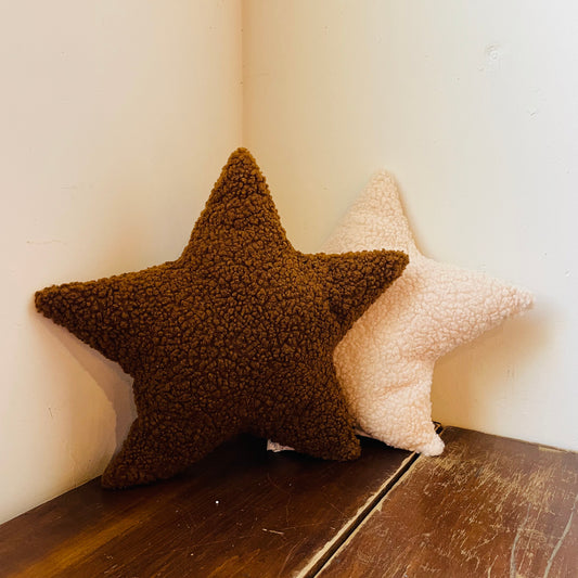 Star Shaped Sherpa Pillow